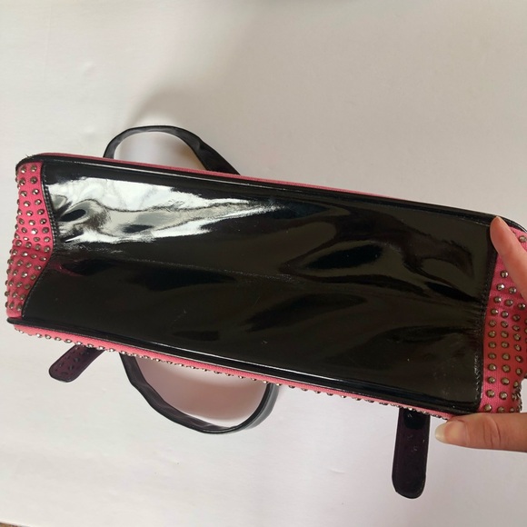 Hot Pink Bedazzled Mini Messenger Bag - Picture 5 of 7